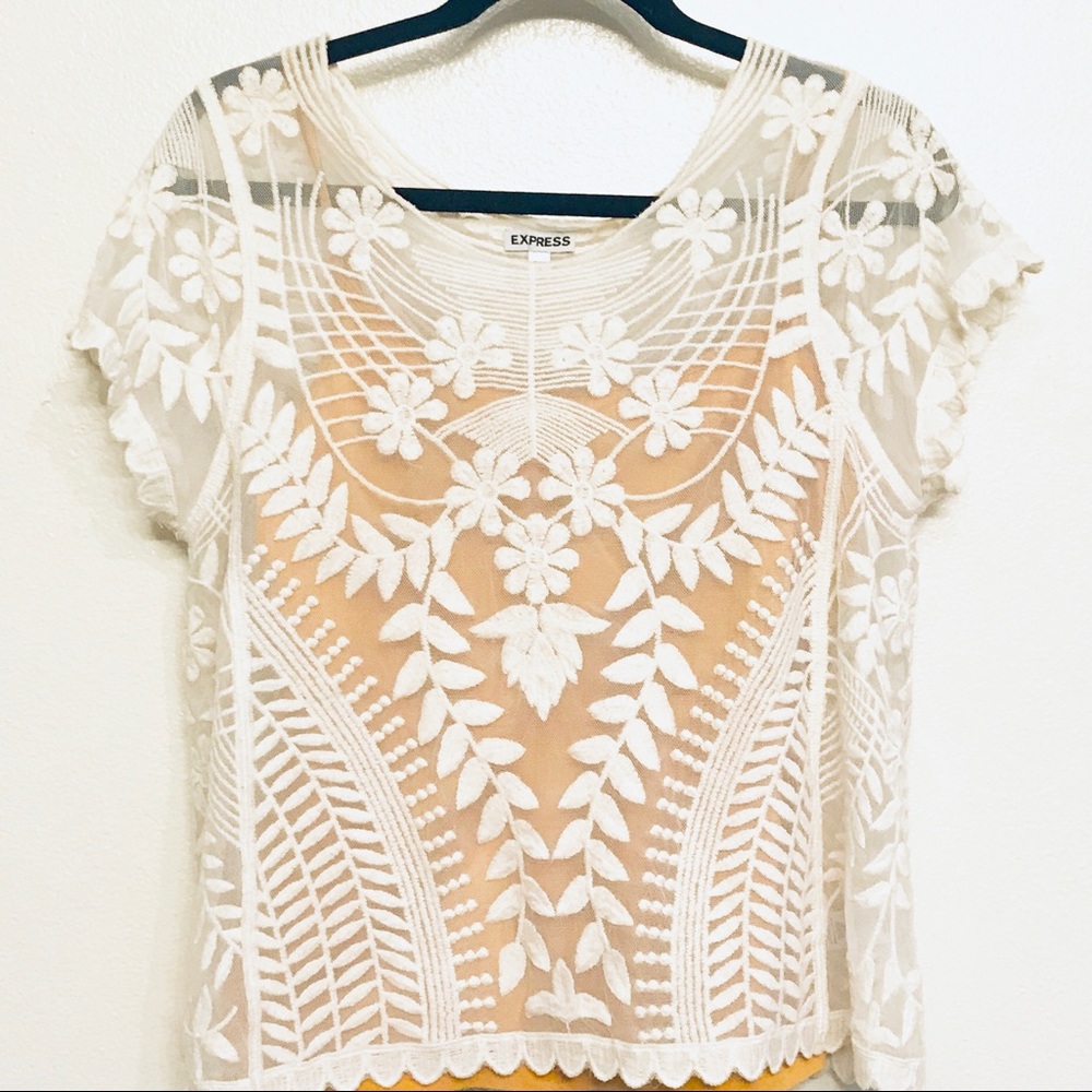 Express woven top